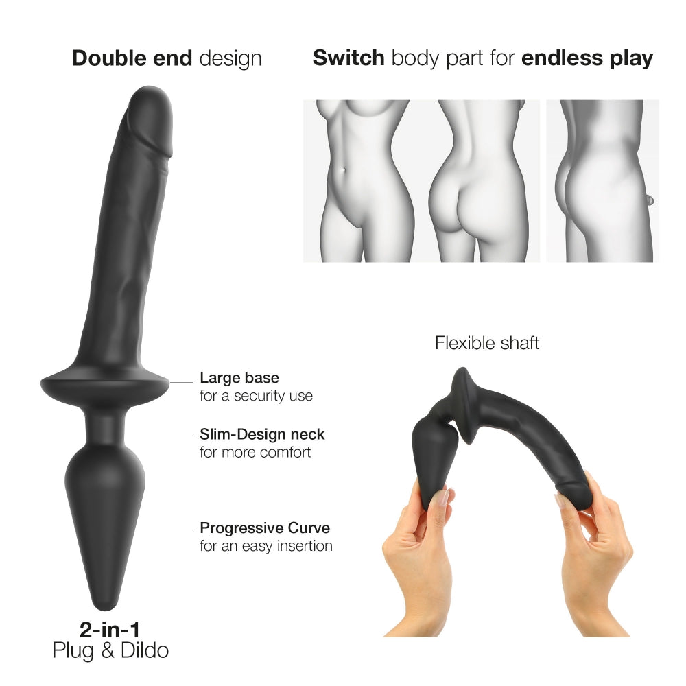 Gode Réaliste Et Plug Strap-On - L
