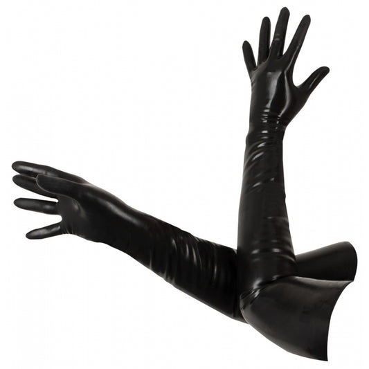 Gants Longs En Latex Bdsm Noirs