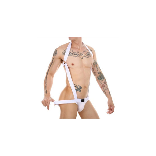 Jock Harnais élastique Suspensor Blanc